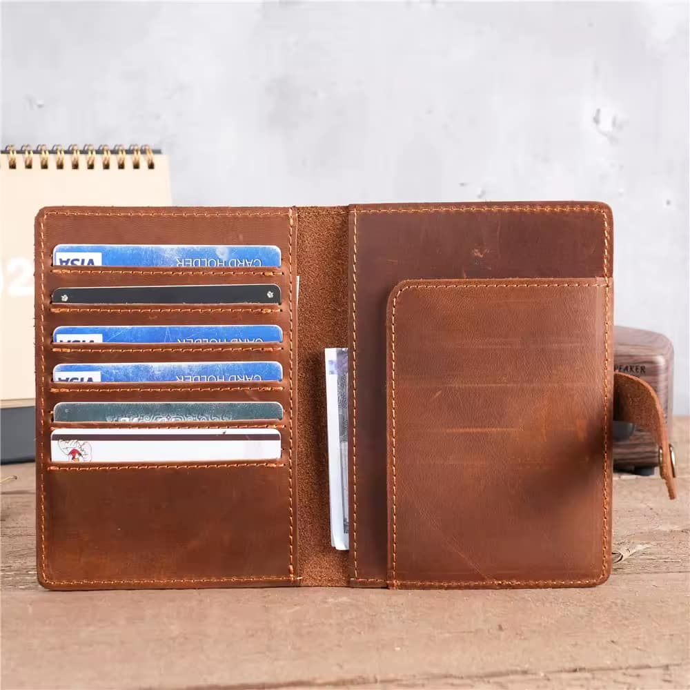 Étui passeport cuir homme