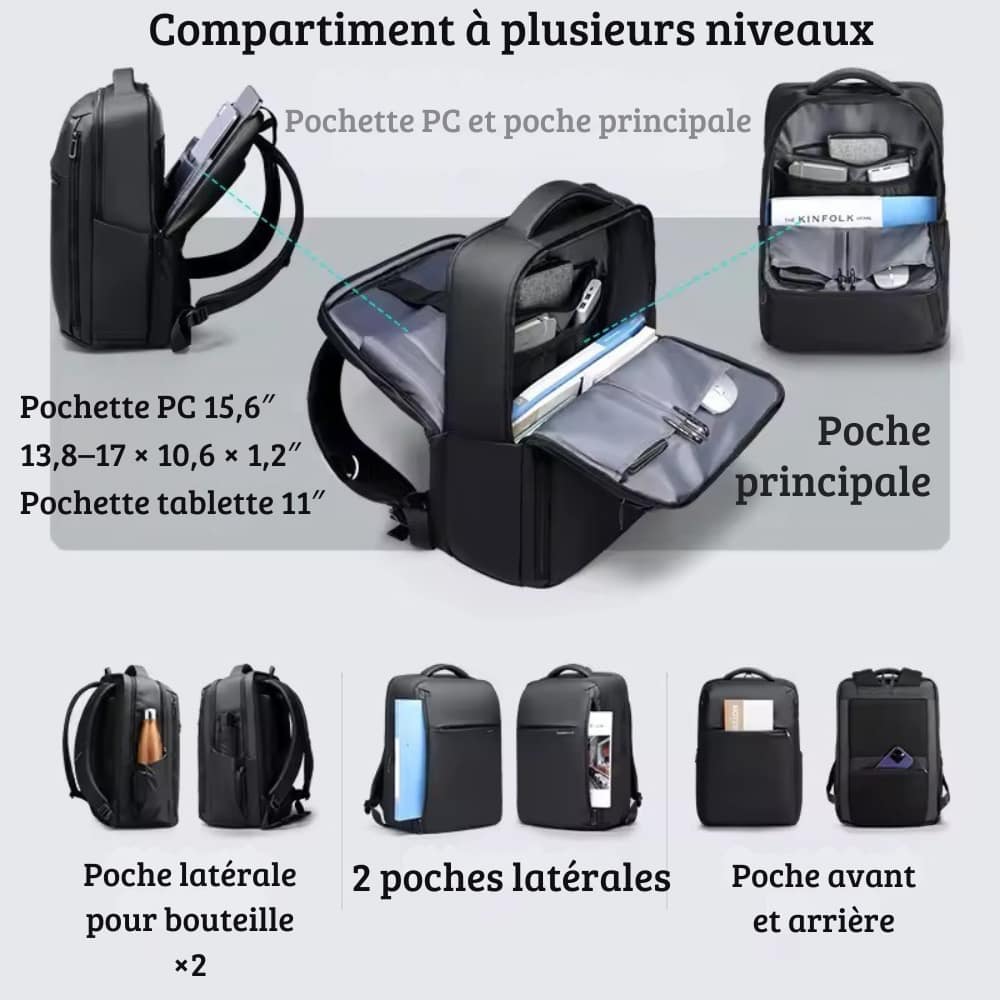 Sac à dos de voyage 40x30x20 cm