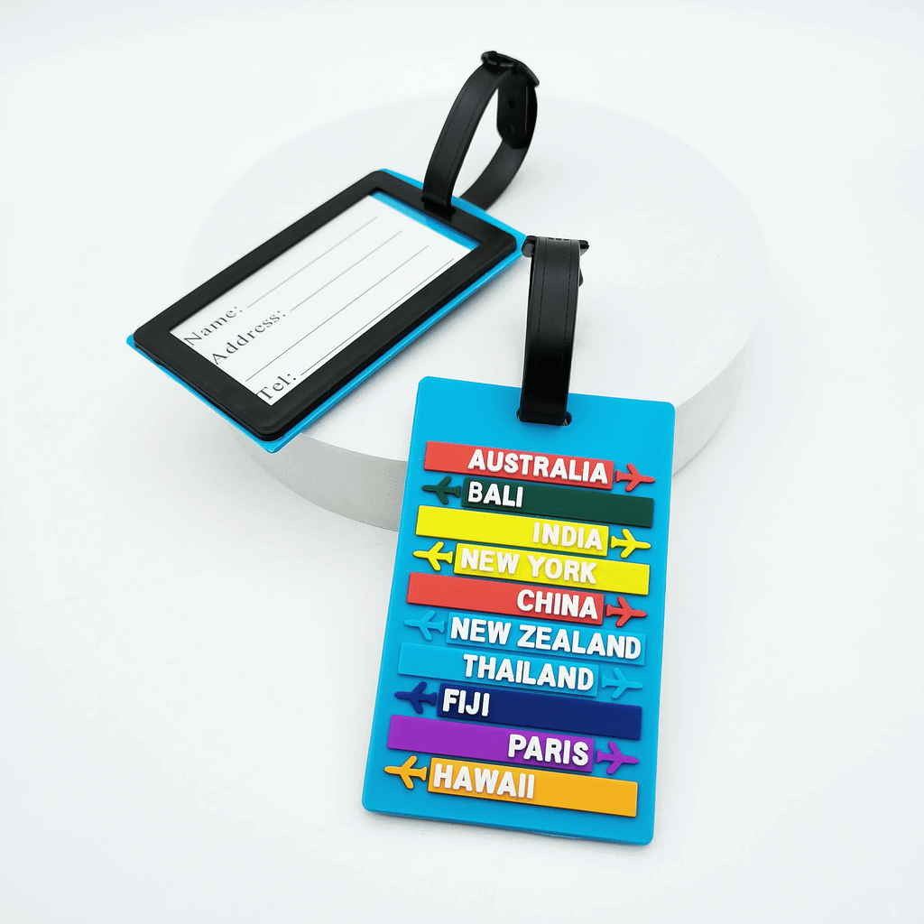 Étiquette pour valise avion