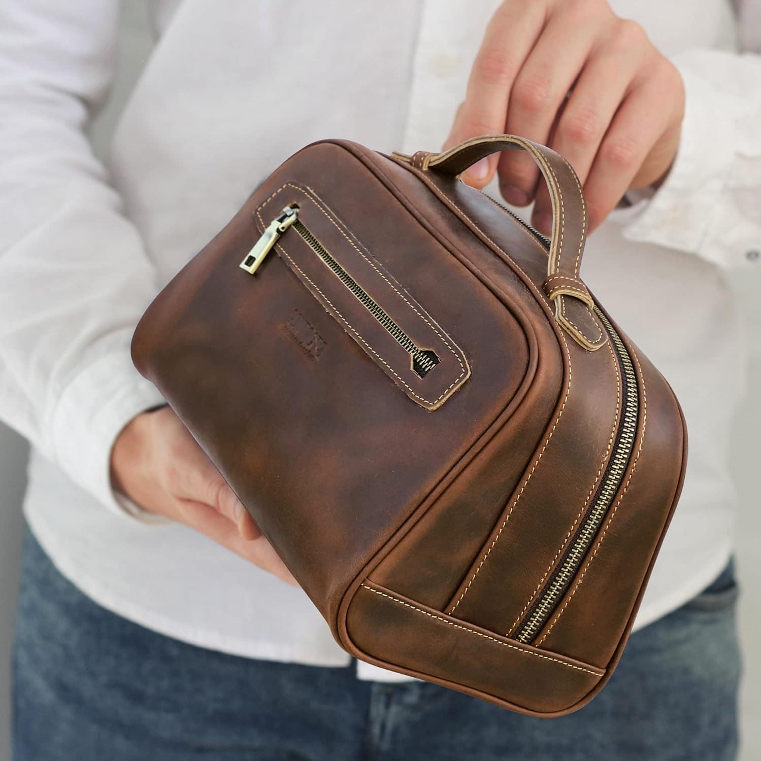 Grande trousse de toilette pour homme