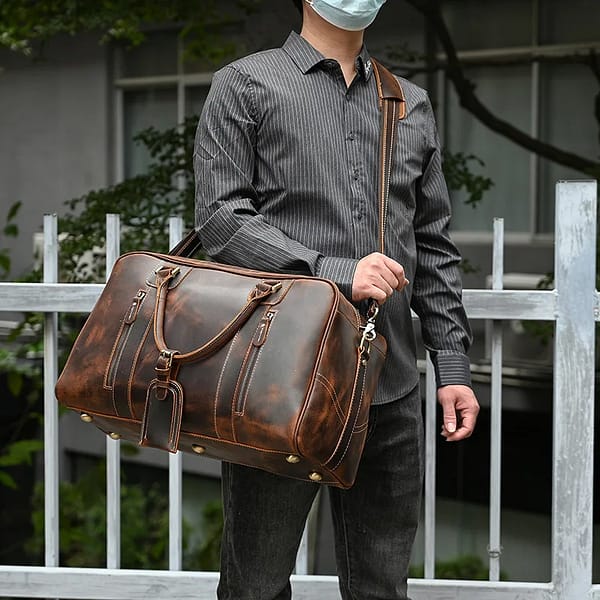 Sac de voyage homme cuir vintage