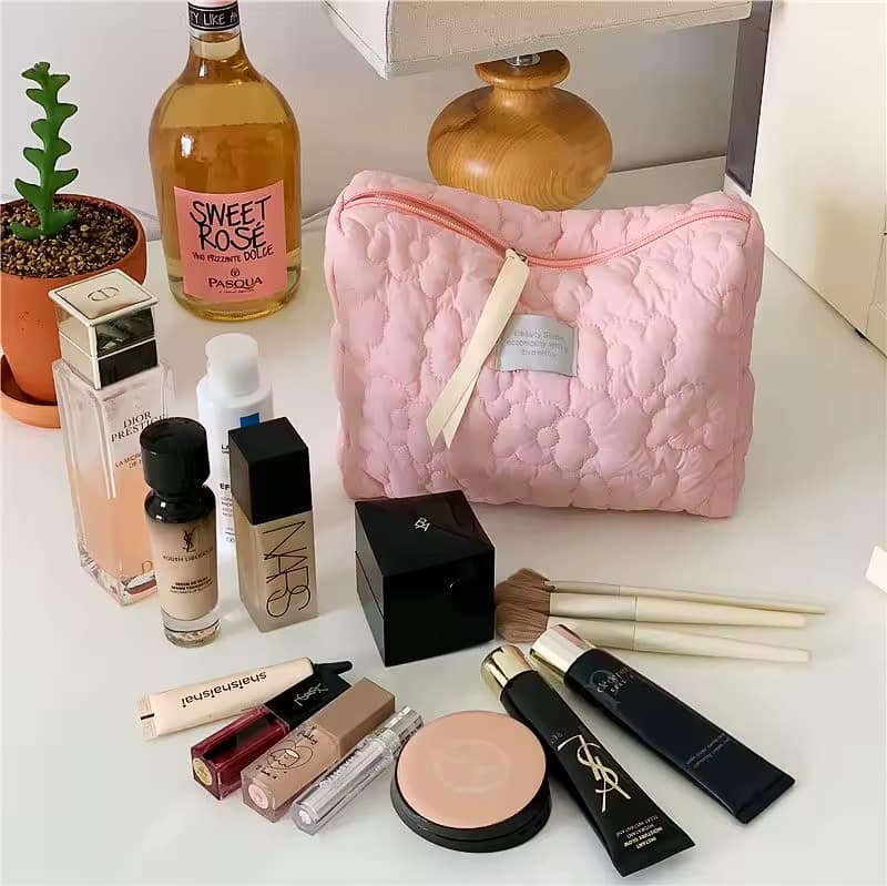 Trousse de toilette design fleurs