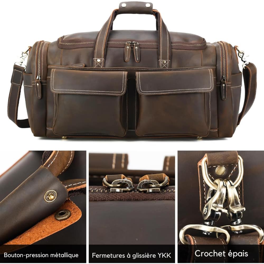 Sac de voyage en cuir