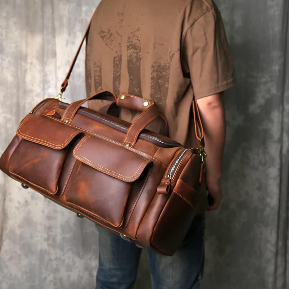 Sac de voyage en cuir
