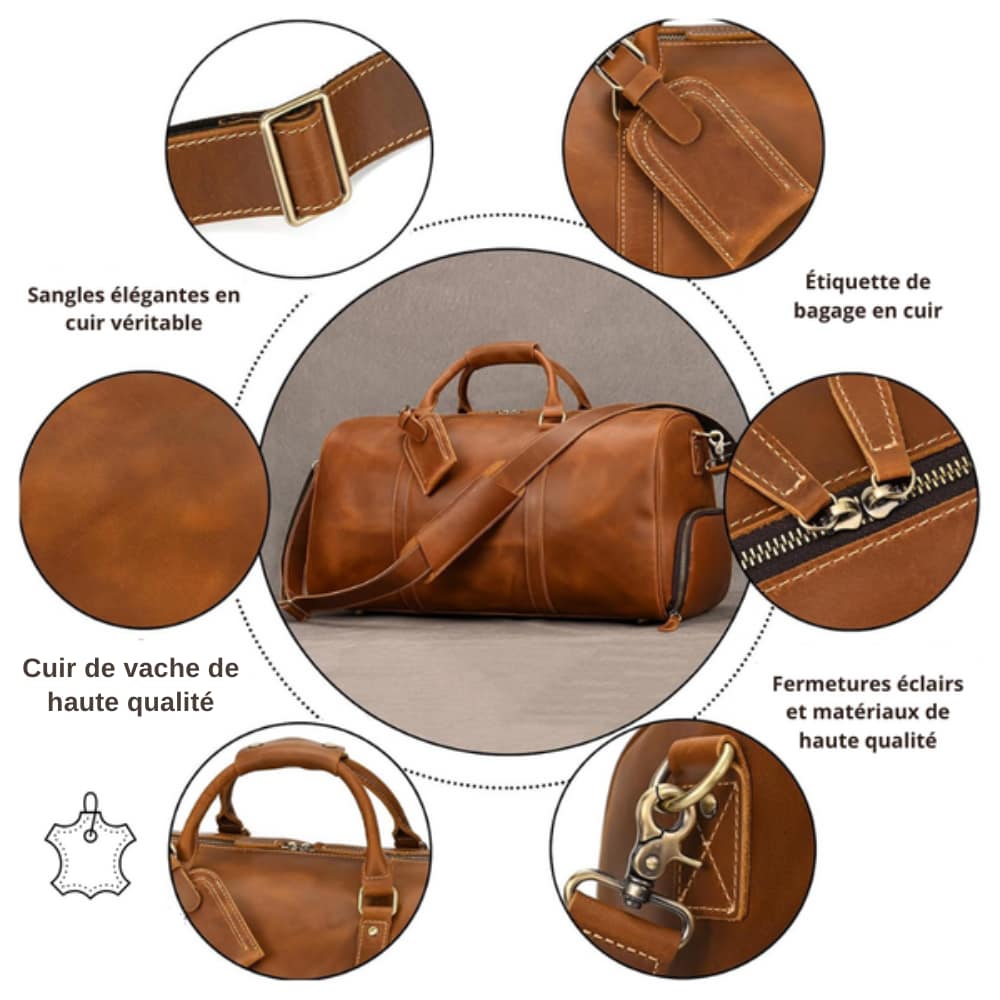 Sac de voyage femme cuir