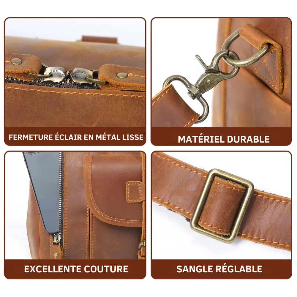 Sac de voyage homme cuir