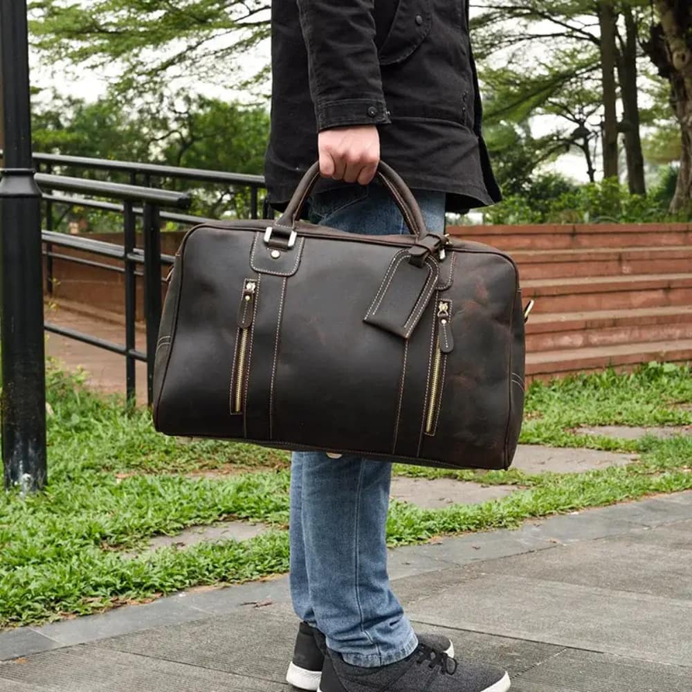Sac de voyage homme cuir vintage