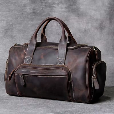 Sac de voyage en cuir pour homme