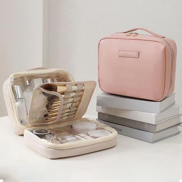 Trousse de toilette double zip