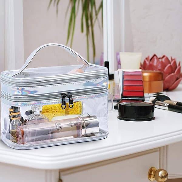 Trousse de toilette femme transparente – VeeBag™
