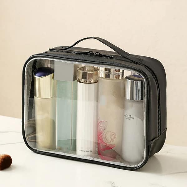 Trousse de toilette transparente avion_1