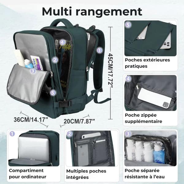 Sac à dos 45 x 36 x 20 cm