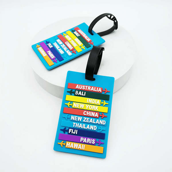 Étiquette pour valise avion