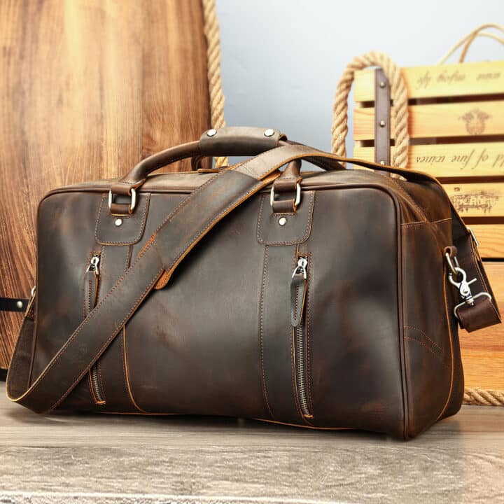 Sac de voyage homme cuir vintage
