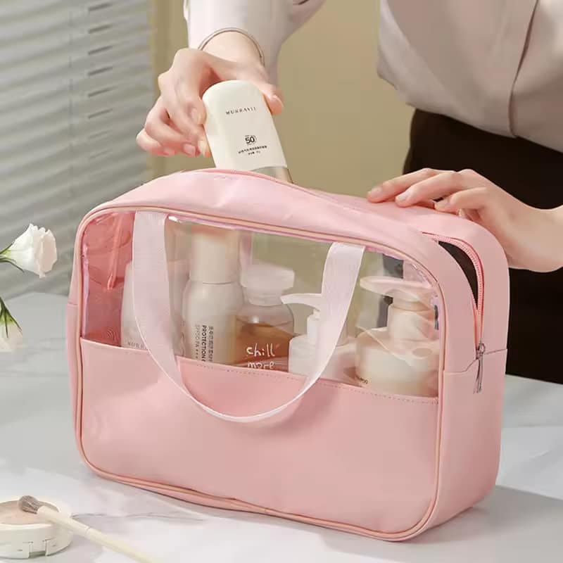 Trousse de voyage transparente