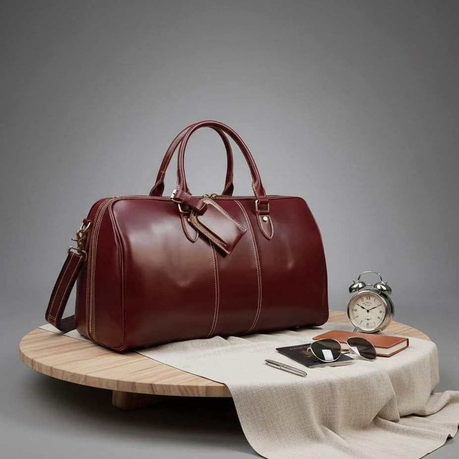 Sac de voyage en cuir femme